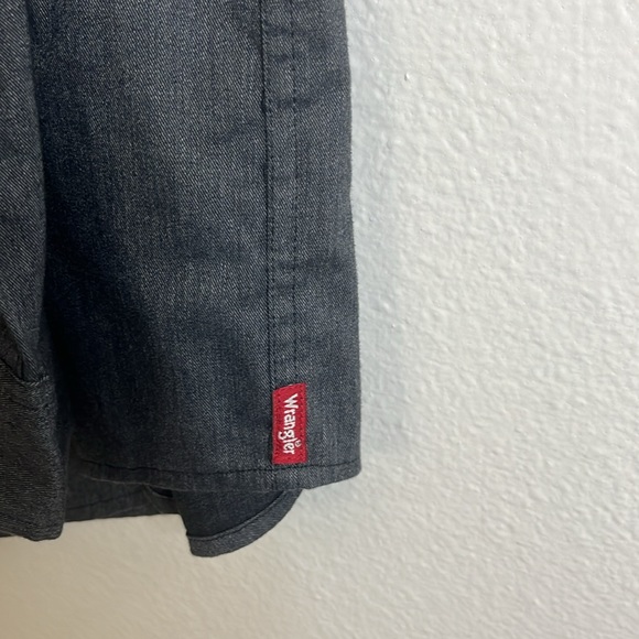 Wrangler All Day Comfort XL Men Gray Long Sleeve Mens Shirt Full Button - Picture 9 of 12